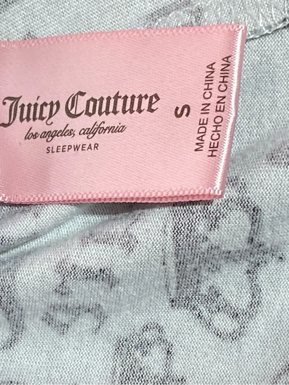 Juicy Couture Gray Shorts with Black Script Logo